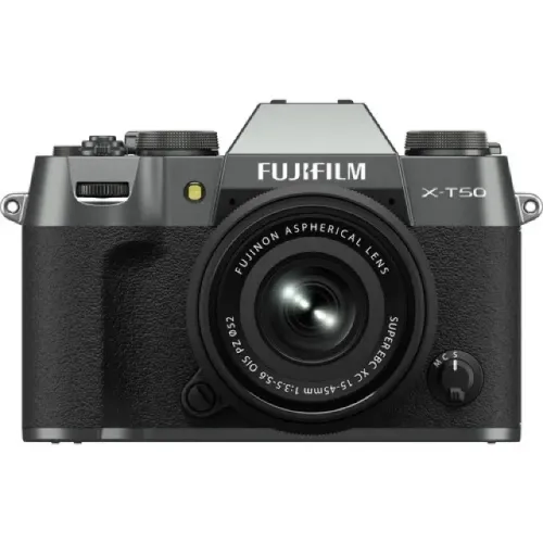 Câmera Fujifilm X-T50 XC 15-45MM Kit Silver - Nova na caixa!