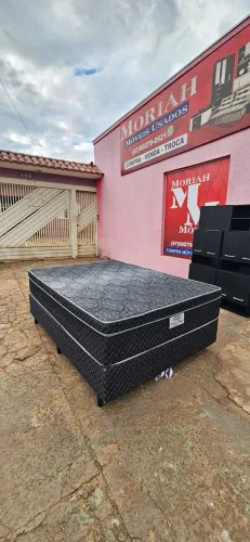 cama box casal padrão base e colchão GAZIN - SEMI NOVA