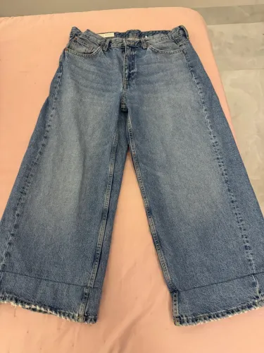 Calça Zara com barra feita (tenho 1,55)