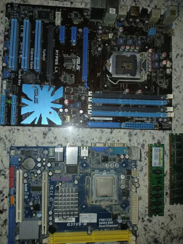 Placa mae,placa de video e memória(leia a descrição)