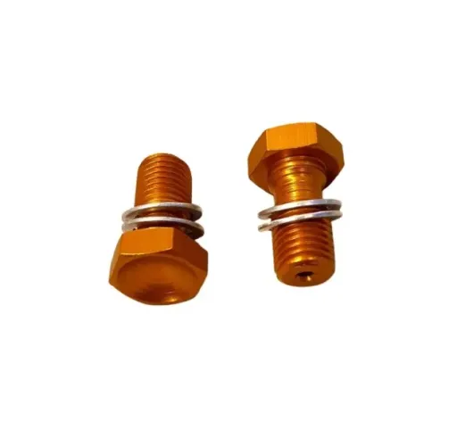 Par Parafuso Do Flexivel De Freio Dourado Escuro Marca Oxxy