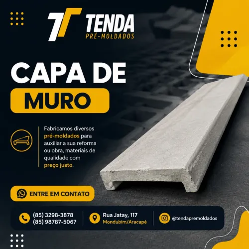Capa de Muro de Concreto | Pré-Moldado para Proteção e Acabamento