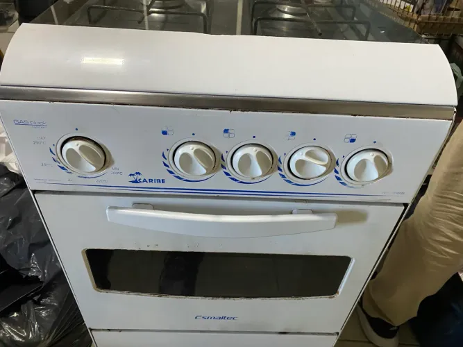 Fogão funcionando para sair rápido