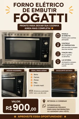 Forno embutir