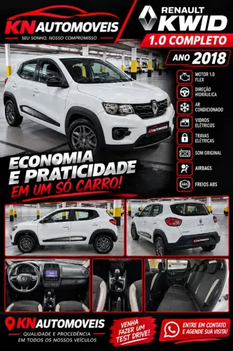 Renault Kwid Intense 1.0 Flex 12V 5P Mec. 2018