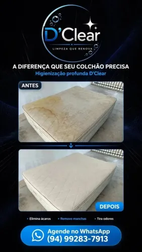 Higienização Sofá Colchão Banco Carro - Itupiranga Domingo - Foto Real Antes Depois
