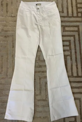 Calça Feminina Jeans Branca 44 BR