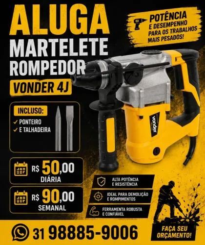 Aluguel martelete