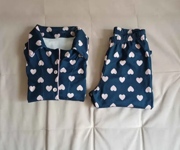 Pijama infantil menina coração tam 6 anos