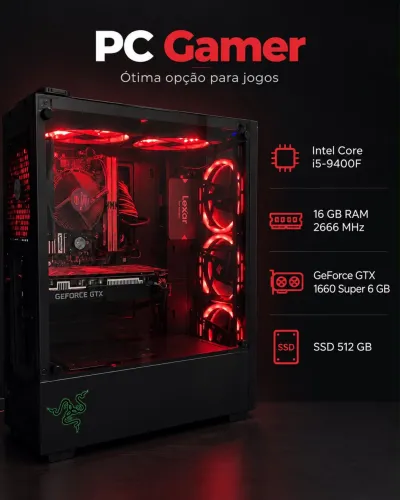 Pc completo ótimo estado para jogos