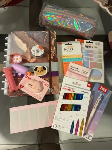 Kit Caderno Inteligente - Papelaria Unicórnio