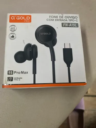 Fone de Ouvido com Fio A'Gold FN-A19L Super Bass,