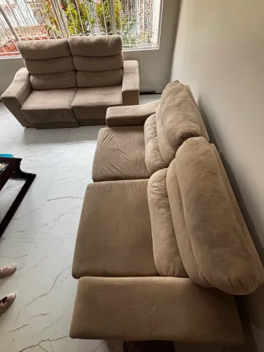 Dupla de sofá reclinável