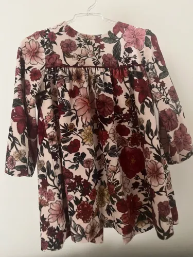 Vestido zara veludo estampado 2 anos 
