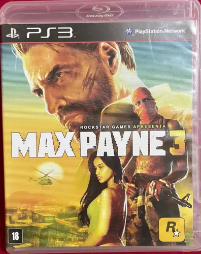 Max Payne 3 PS3 mídia física original e conservada
