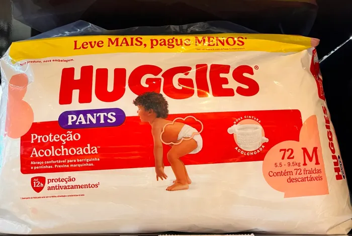 Fraudas Huggies planta M, G, XG ou XXG