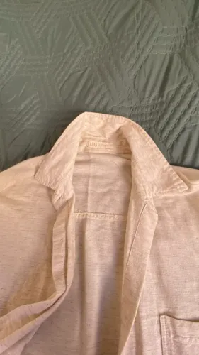 Camiseta La Tenda - Cor: Algodão Cru | Tam. P | Linho, Modal e Viscose