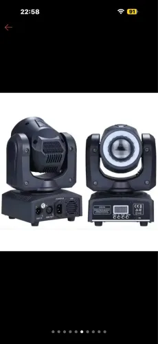 Kit 2 Moving Head Led Spot Colorido 60w 8 Desenhos 8 Cores