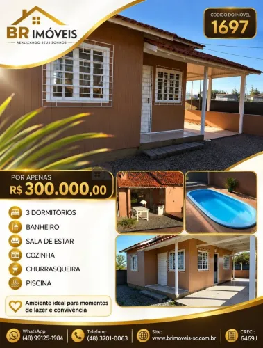 Casa com piscina a venda!
