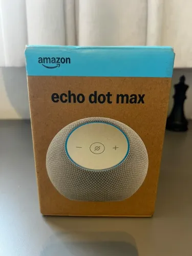 AMAZON ECHO DOT MAX 2025 SMART SPEAKER ALEXA BRANCO SEM USO