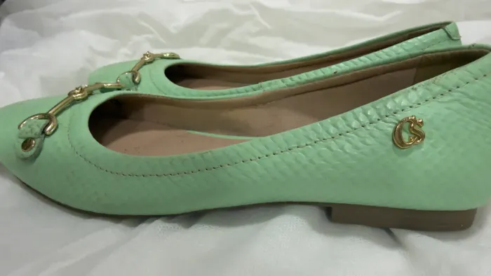 Sapatilha Carmen Steffens verde menta