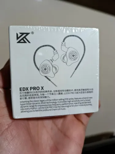 FONE KZ EDX PRO X COR PRETO- LACRADO - COM MICROFONE 