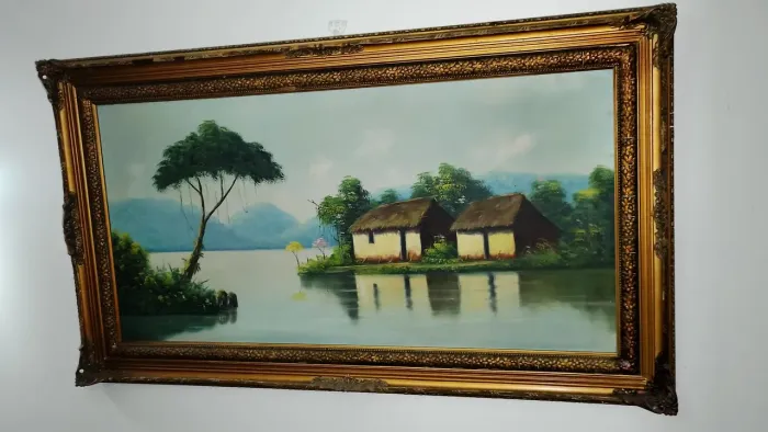 Quadro antigo a óleo