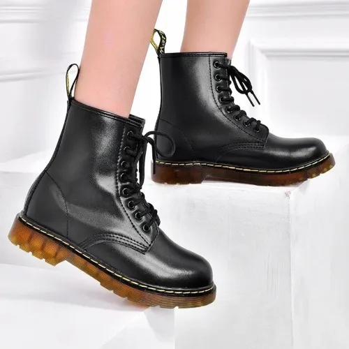 Bota coturno dr martens couro legítimo 1460 nova
