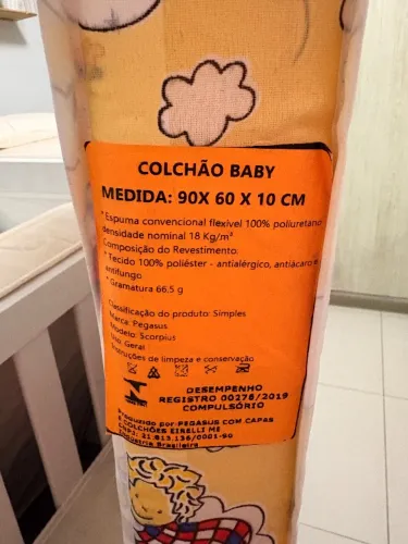 COLCHÃO PARA BERÇO MÓVEL/MINI BERÇO