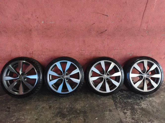 Rodas aro 17 gol G5 novas nunca foi reformada 