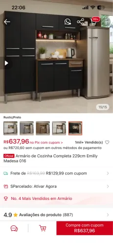 Armário de cozinha