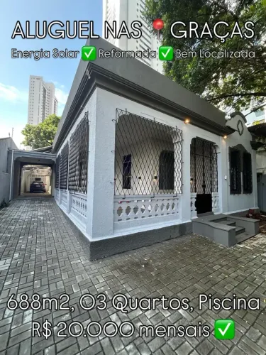 ALUGUEL CASA NAS GRAÇAS | RECIFE | R$ 20.000 MENSAL