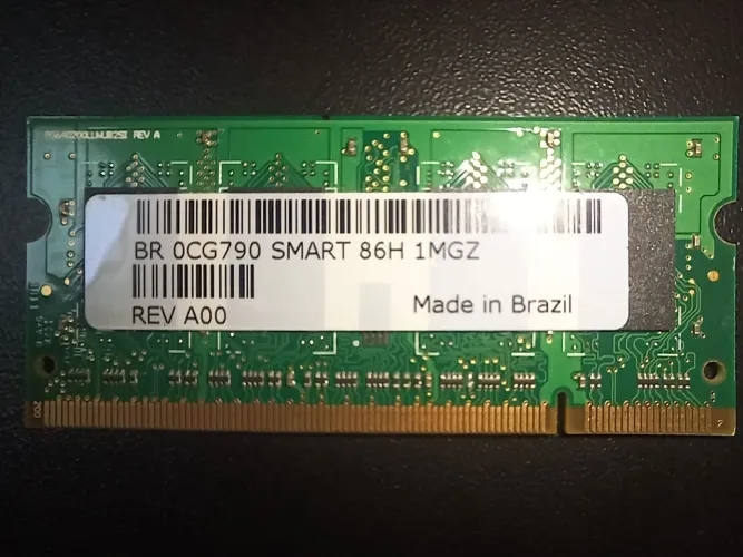 Memória Notebook 512MB DDR2 667MHz PC2-5300S Smart SG564643FG8NZIL-Z3