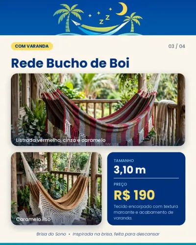 Rede bucho de boi 