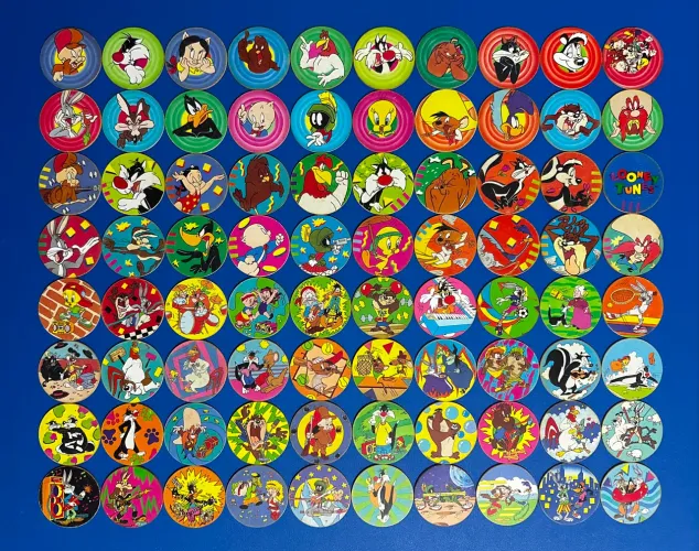 Tazos Lonney Tunes Elma Chips Ótimo Estado