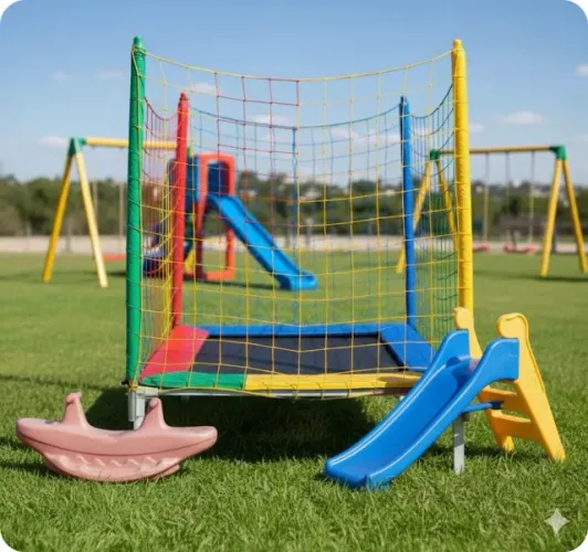 Venda Kit Pula pula infantil + Gangorra + Escorrega