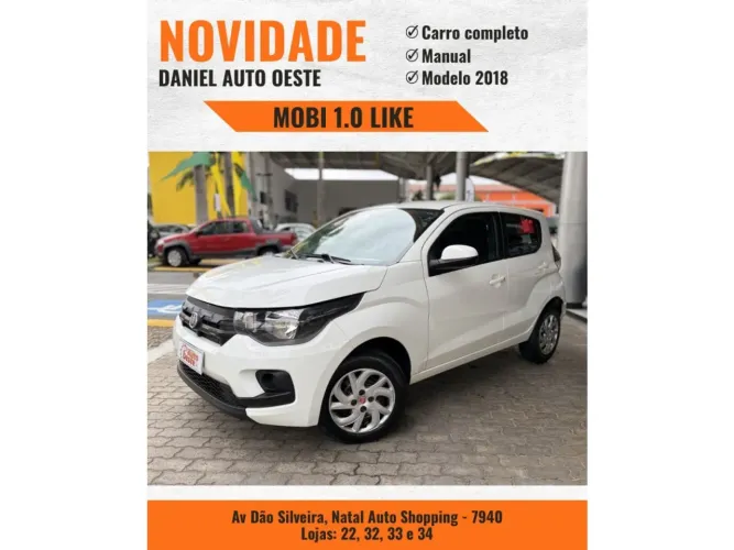 Fiat Mobi Like ON 1.0 Fire Flex 5P. 2018