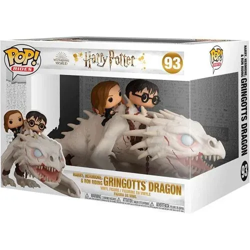 Funko Pop! Harry, Hermione & Ron Riding Gringotts Dragon #93