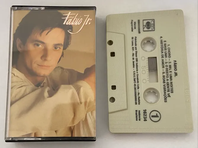 Fita k7 áudio músicas Fábio Júnior em ótimo estado 