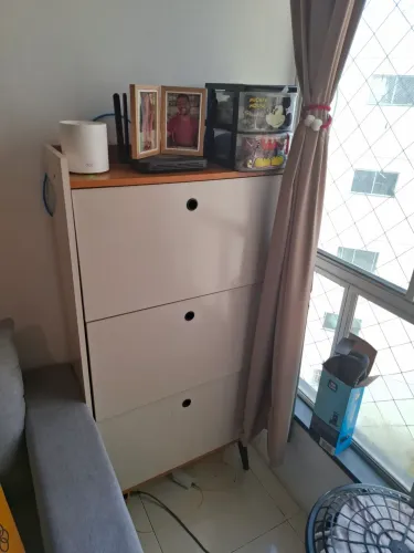 Sapateira Vertical Closet Retrô 3 Portas Articuláveis