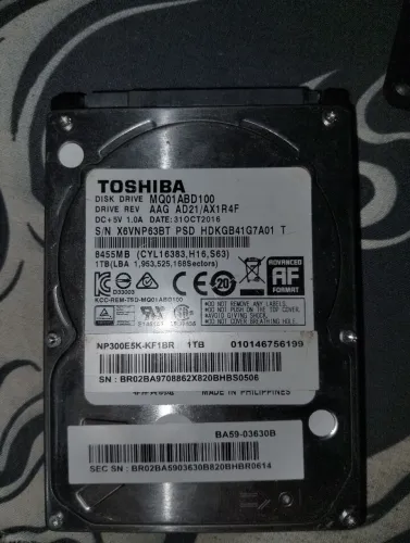 HD 1 terabyte notebook
