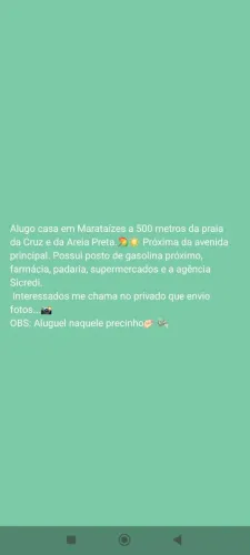 Aluguel de casa em Marataízes