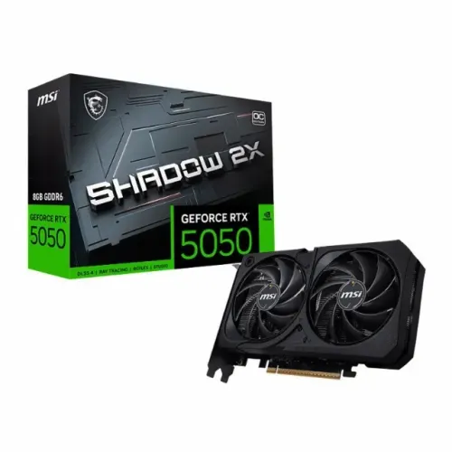 Placa de Video MSI GeForce RTX 5050 Shadow 2X OC, 8GB, GDDR6, 128-bit