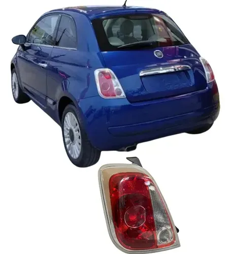 Lanterna Traseira Fiat 500 Original 26062010 Esquerdo/motorista Vermelha