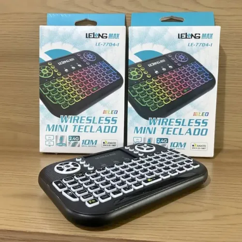 Teclado Wireless Sem Fio Universal - Compatível com TV Box, Smart TV, Projetor,Celular e M