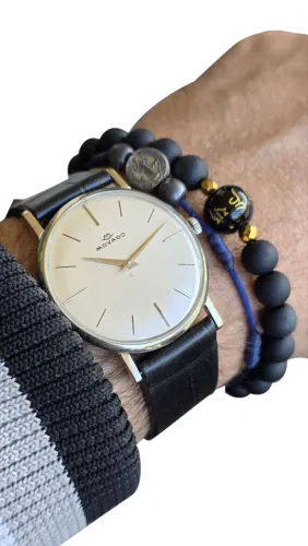 Relógio Movado Vintage Calibre 127 17 Rubis Aço Anos 50 Raro