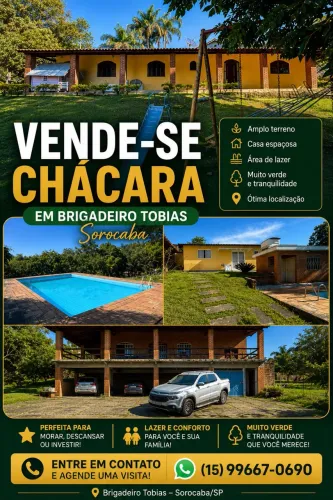 ? CHÁCARA À VENDA - BRIGADEIRO TOBIAS | SOROCABA/SP