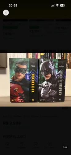 Hot toys Batman e Robin Eternamente (Forever)