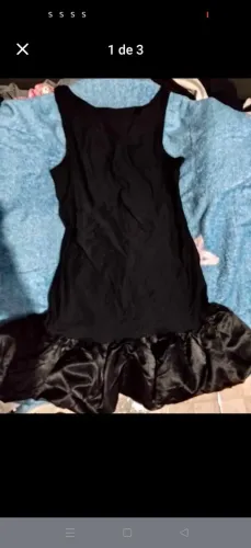 Vestido c babado novo