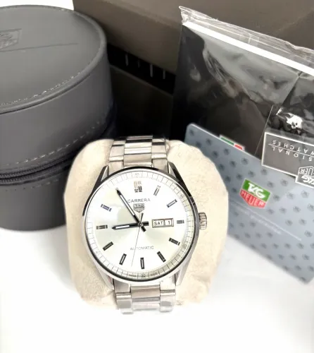 Relogio Masculino Tag Heuer Carrera - Branco - Automatico - Safira - 41mm - PremAAA+